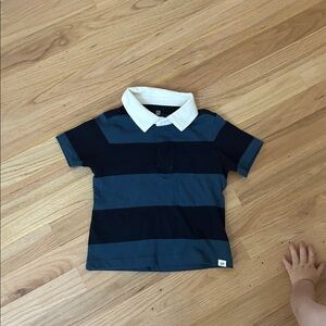 Gap Striped Polo Shirt with White Collar